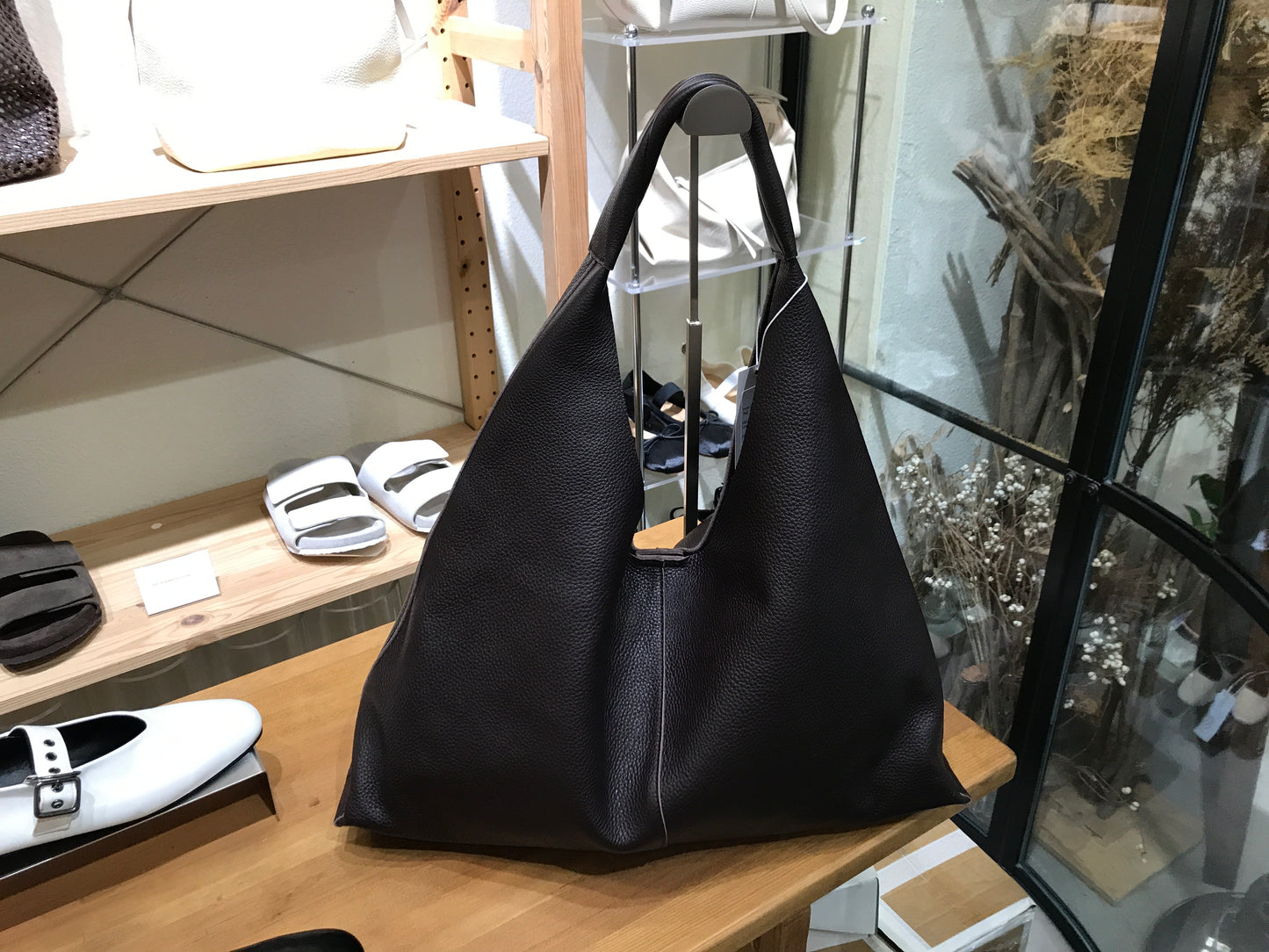 Regards- Leather Hobo Bag