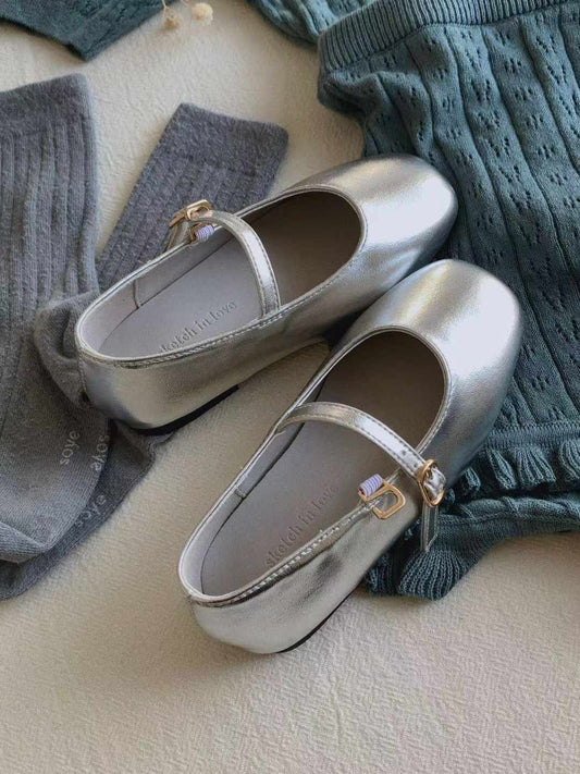 1013 Blanc Mary Janes (KID)