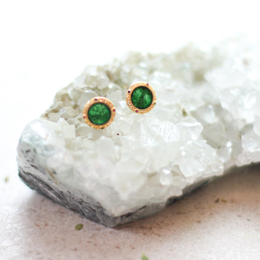 MoD Series | Vintage Jade Stud Earrings