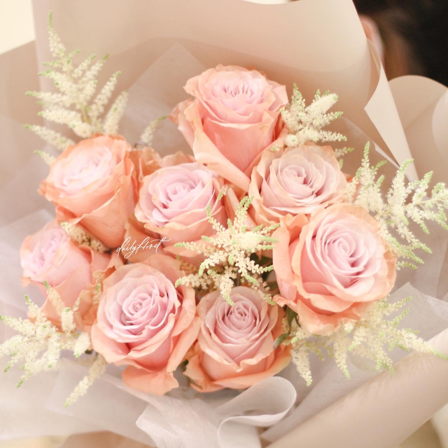 Vintage Pink Rose Bouquet