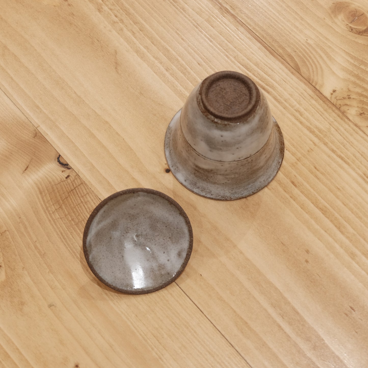 煙白釉 | 陶茶蓋碗