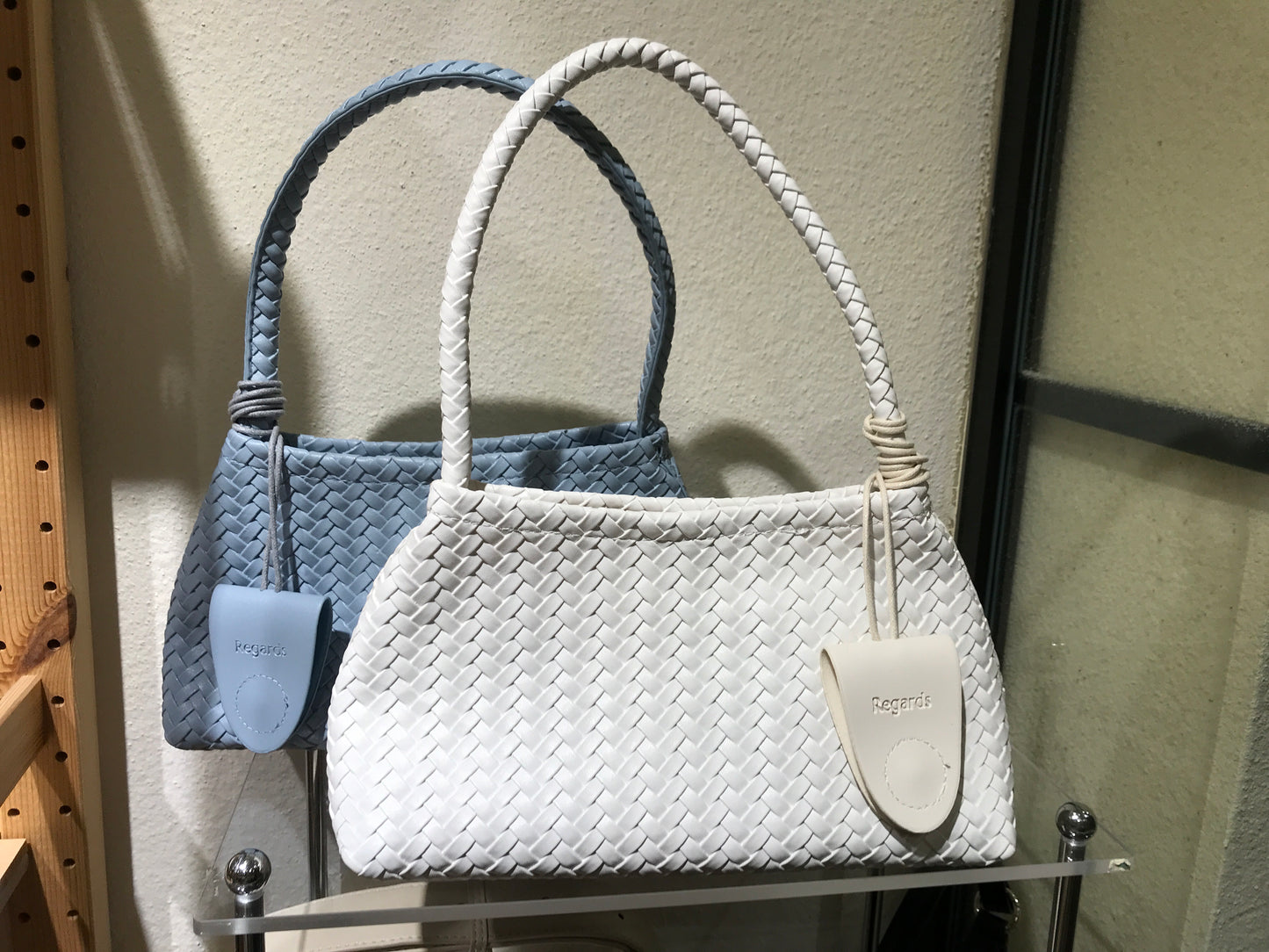 Regards- PU woven bag