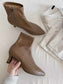 5134 Pointed-Toe Leather Boots