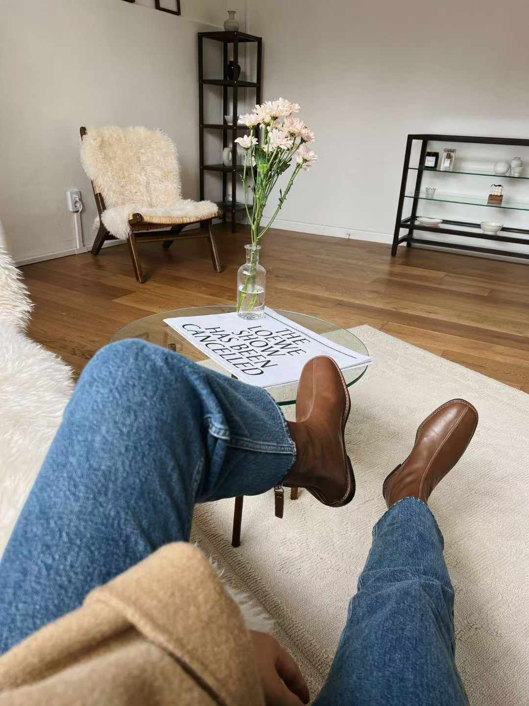 1905 Leather Mid-Calf Boots