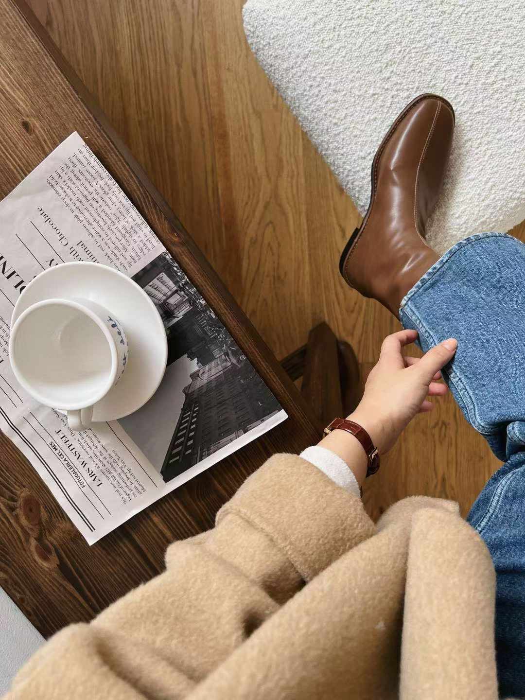 1905 Leather Mid-Calf Boots