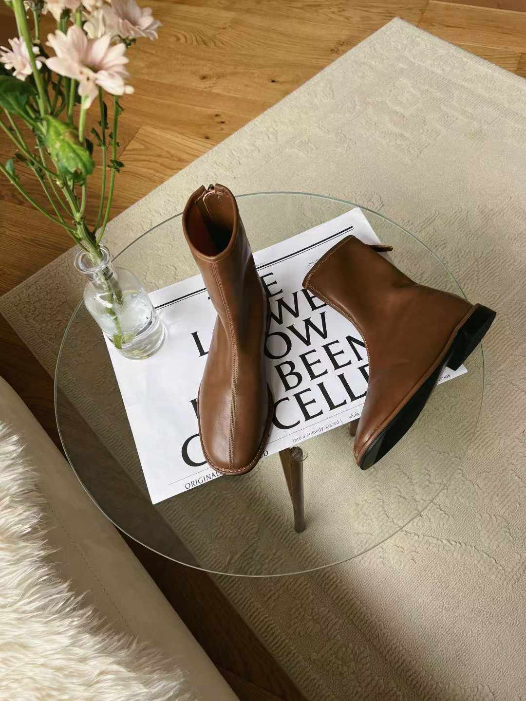 1905 Leather Mid-Calf Boots