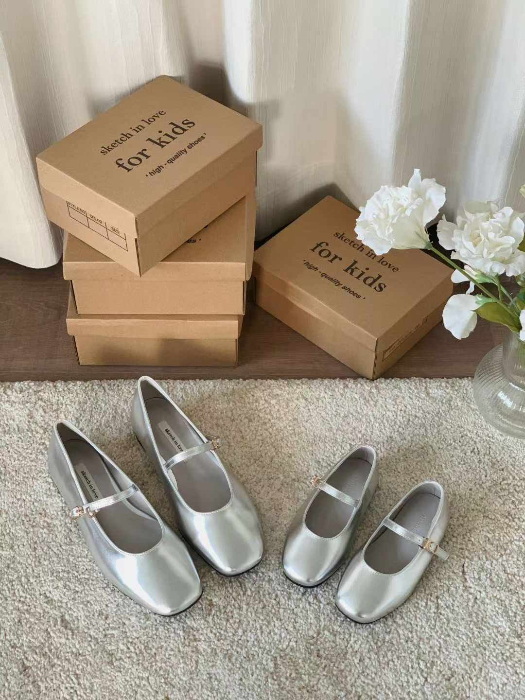 1013 Blanc Mary Janes (KID)