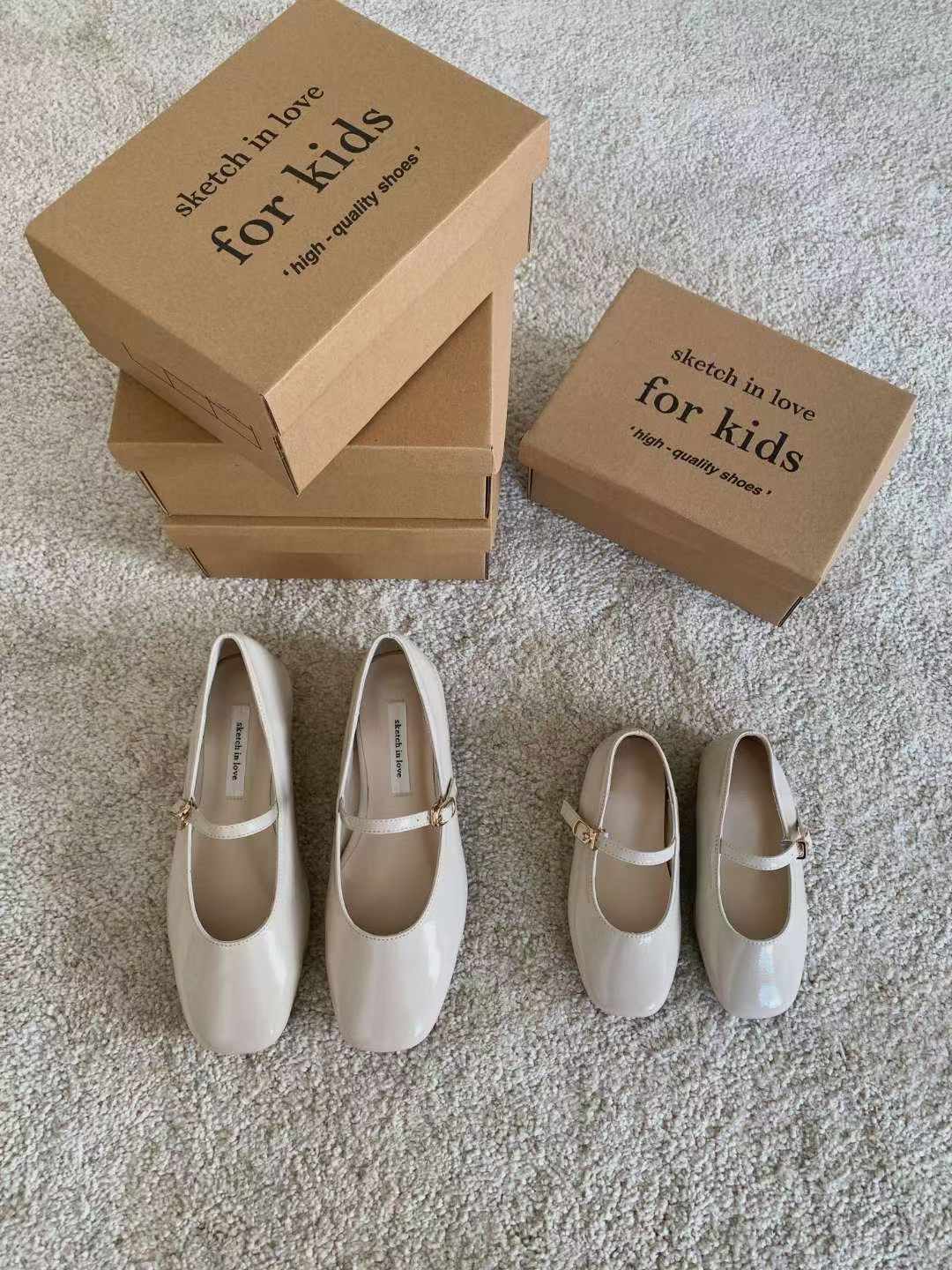 1013 Blanc Mary Janes (KID)