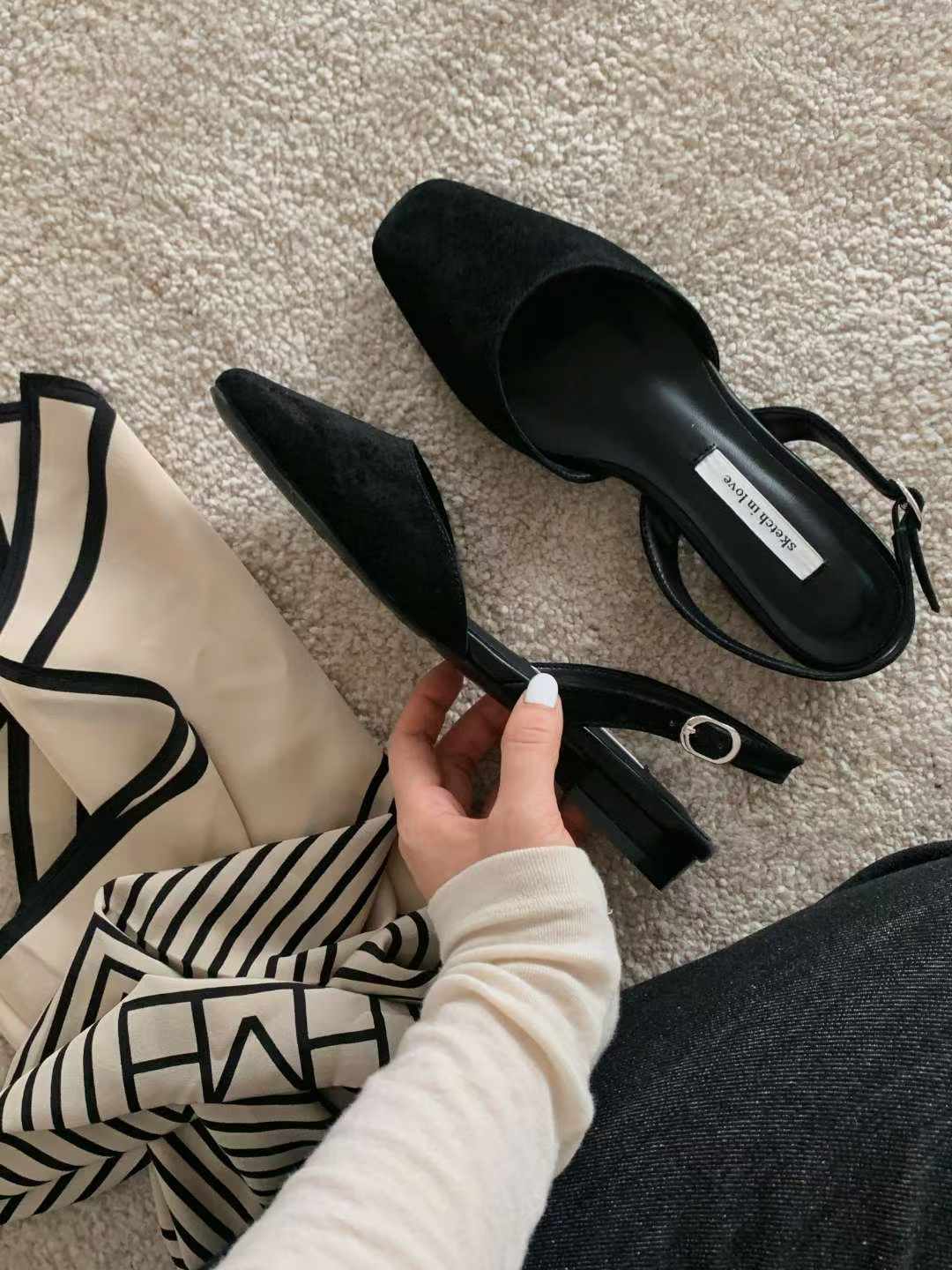 1037 Slingback Flats