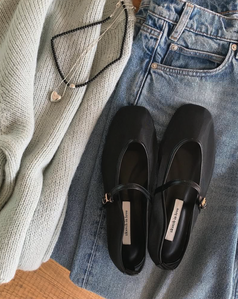 1016 Sheer Mesh Mary Janes (MOM)