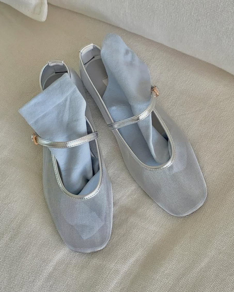 1016 Sheer Mesh Mary Janes (MOM)