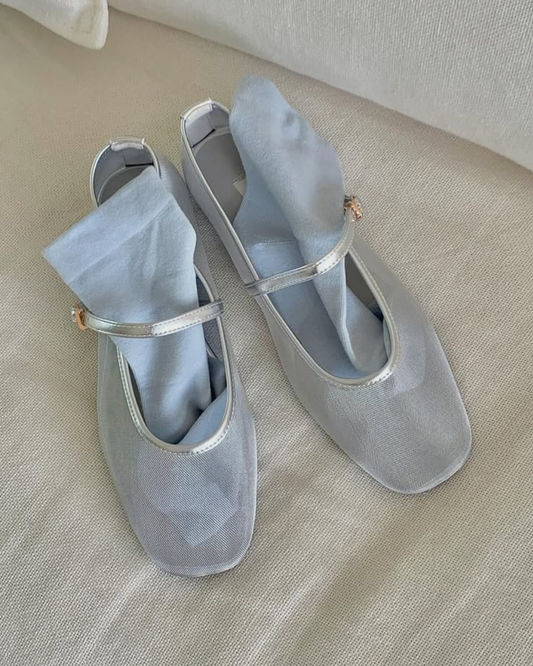 1016 Sheer Mesh Mary Janes (MOM)