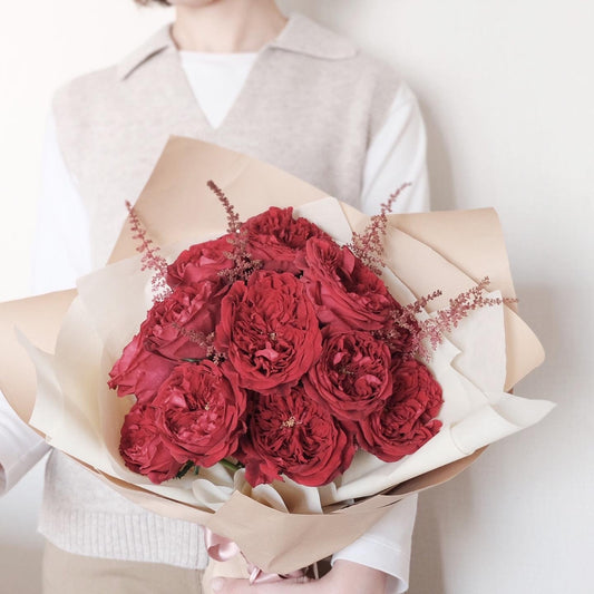 Maroon Rose Bouquet