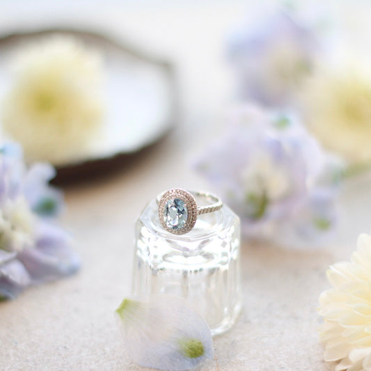 MoD Series | Oval Aquamarine Diamond Ring