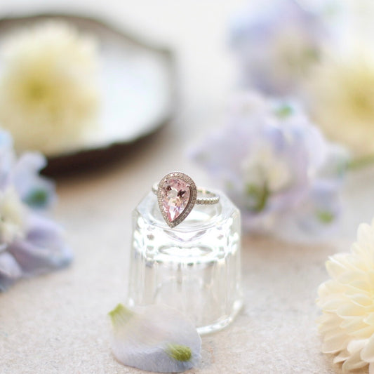 MoD Series | Pear Morganite Diamond Ring