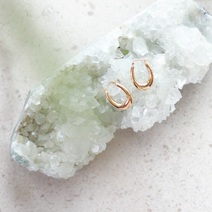 MoD Series | Oval Hoops 18K Earrings