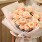 Peach Pink Rose Bouquet