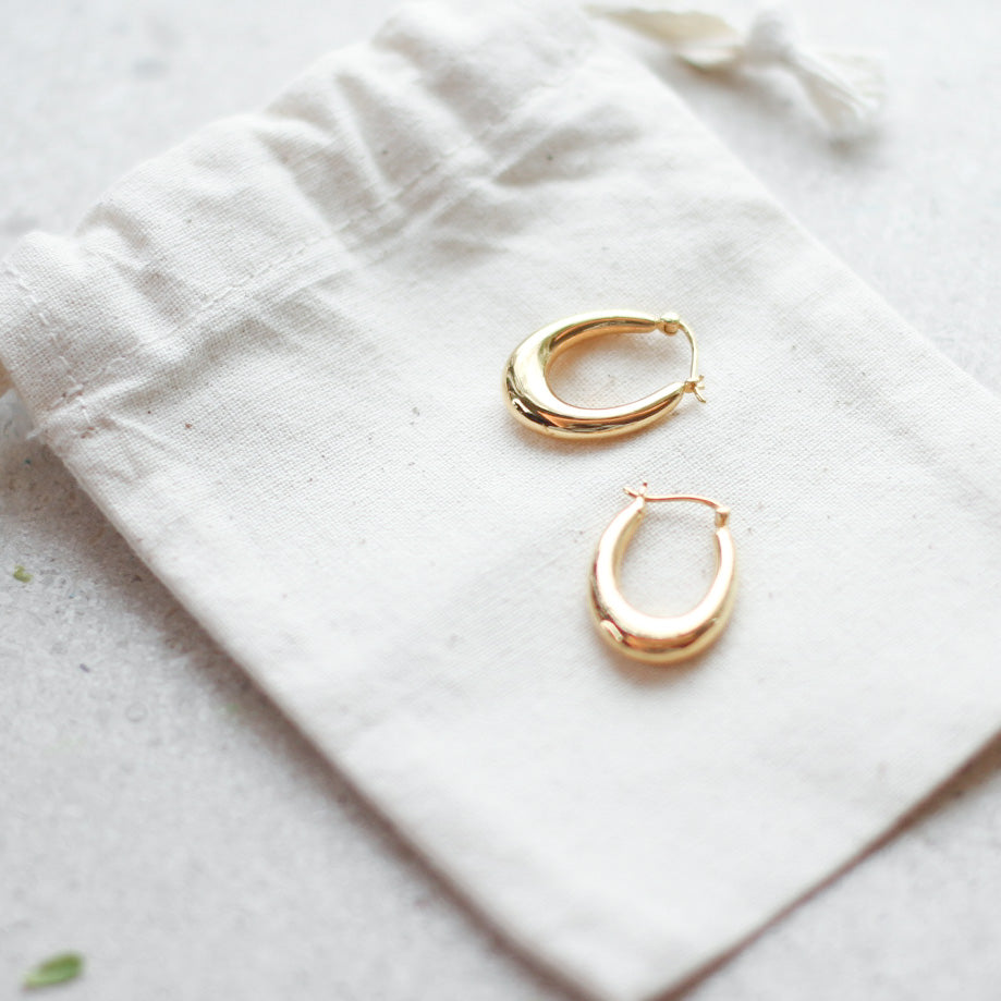 MoD Series | Oval Hoops 18K Earrings