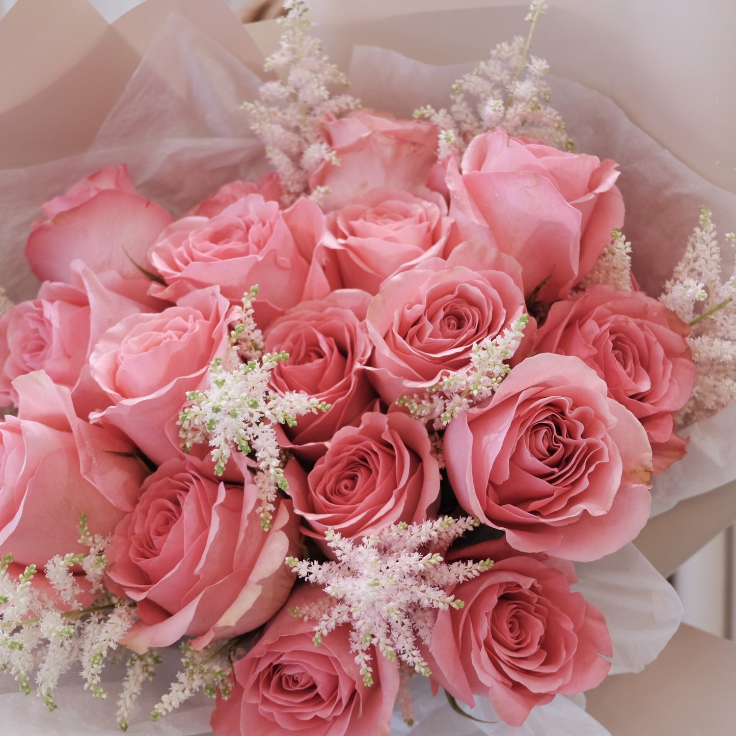 Sugar Coral Rose Bouquet